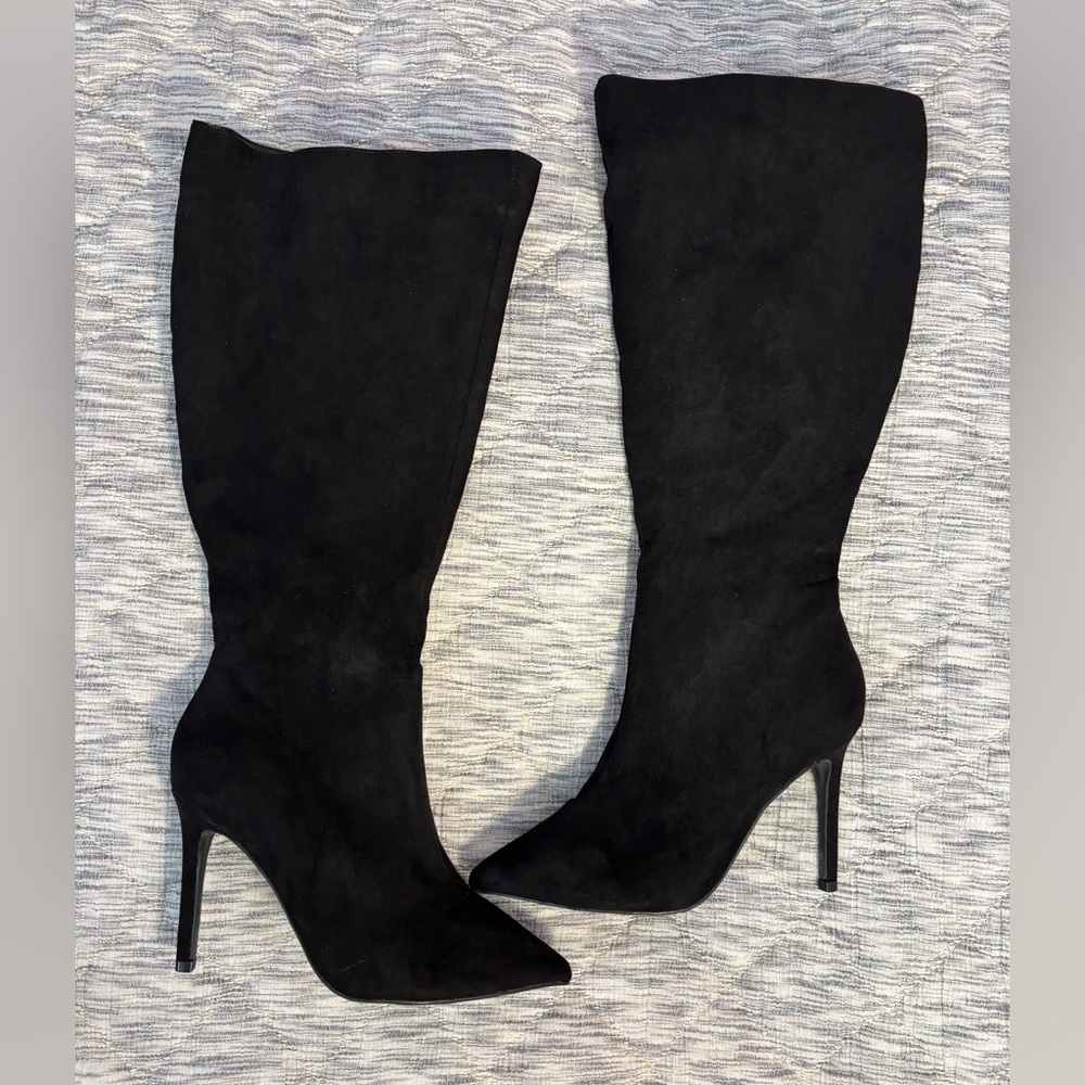 NWOT INC International Concepts Black Knee High Boots Sz 7.5 | INC Black Boots -